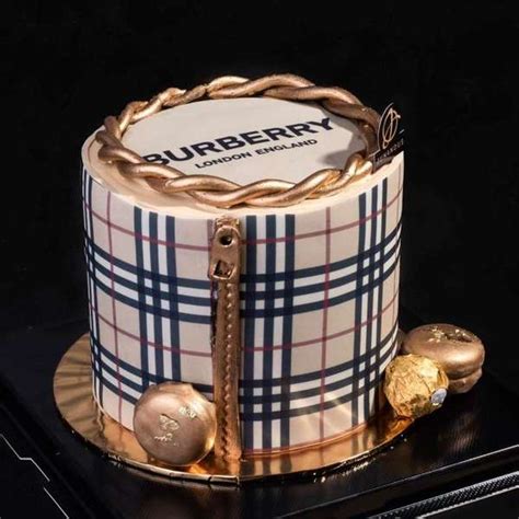 Burberry themed cakes images